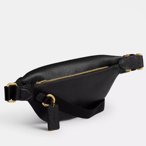 COACH Black Leather Belt Bag - Picture 2 of 4